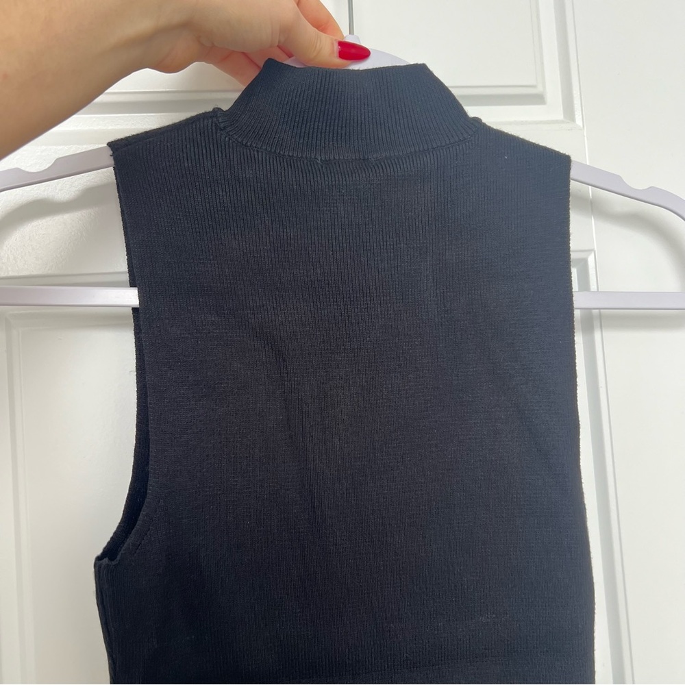 Dynamite Mock Neck Ribbed Mini Dress - Picture 5 of 8